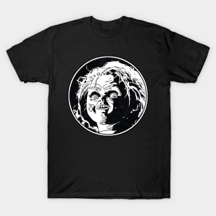 CHUCKY - Child's Play (Circle Black and White) T-Shirt